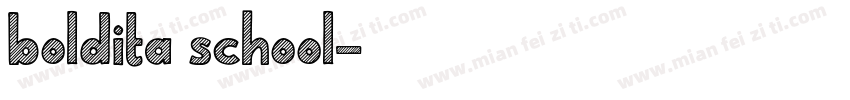 boldita school字体转换